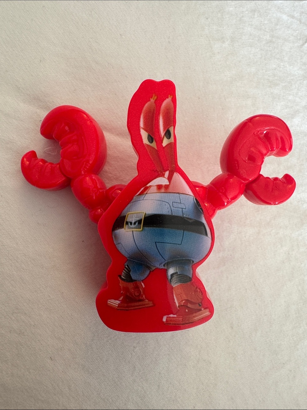 McDonald’s Mr. Krabs Straw Topper Crab Character Kids Toy Figurine Collectible